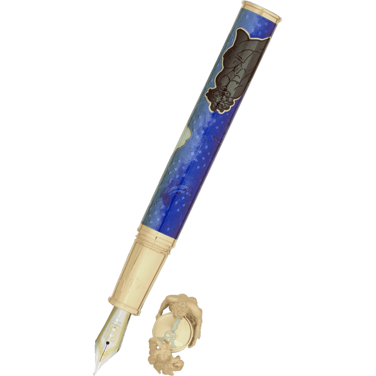 David Oscarson Marriage of the Waters Fountain Pen - Azure Blue - Pen Boutique Ltd