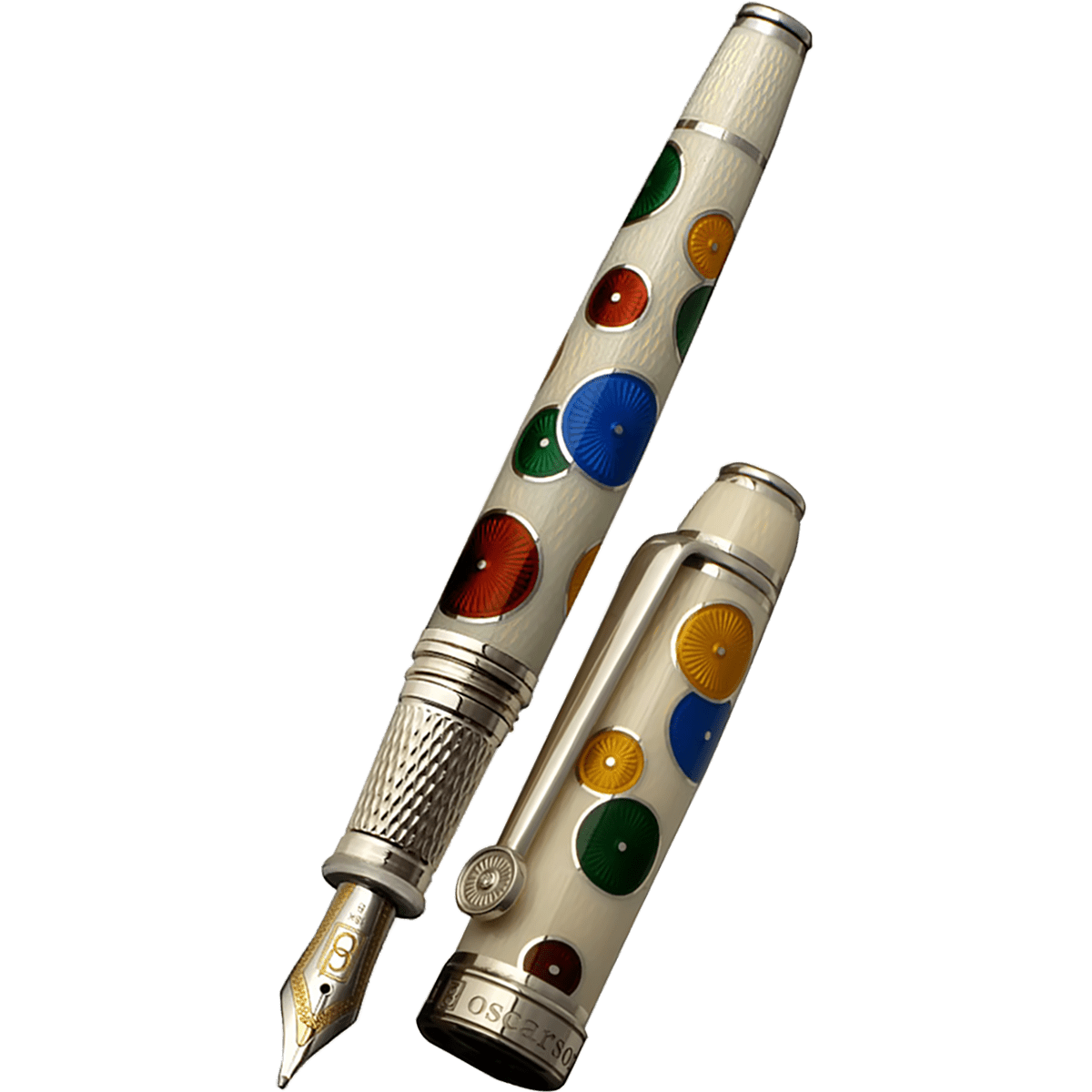 David Oscarson Pierrot Pierrette Fountain Pen - White (Limited Edition) - Pen Boutique Ltd