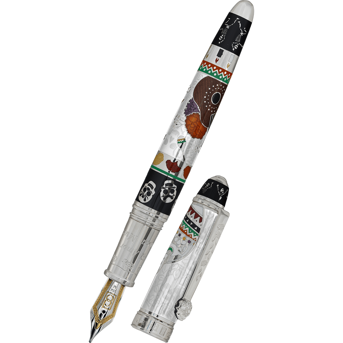 David Oscarson Dia De Los Muertos Fountain Pen - Limited Edition - Blanco (White)