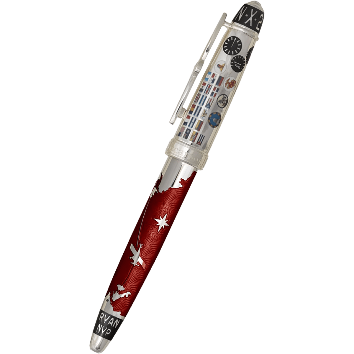 David Oscarson Spirit of St. Louis Rollerball Pen - Charles Lindbergh Sunset - Pen Boutique Ltd