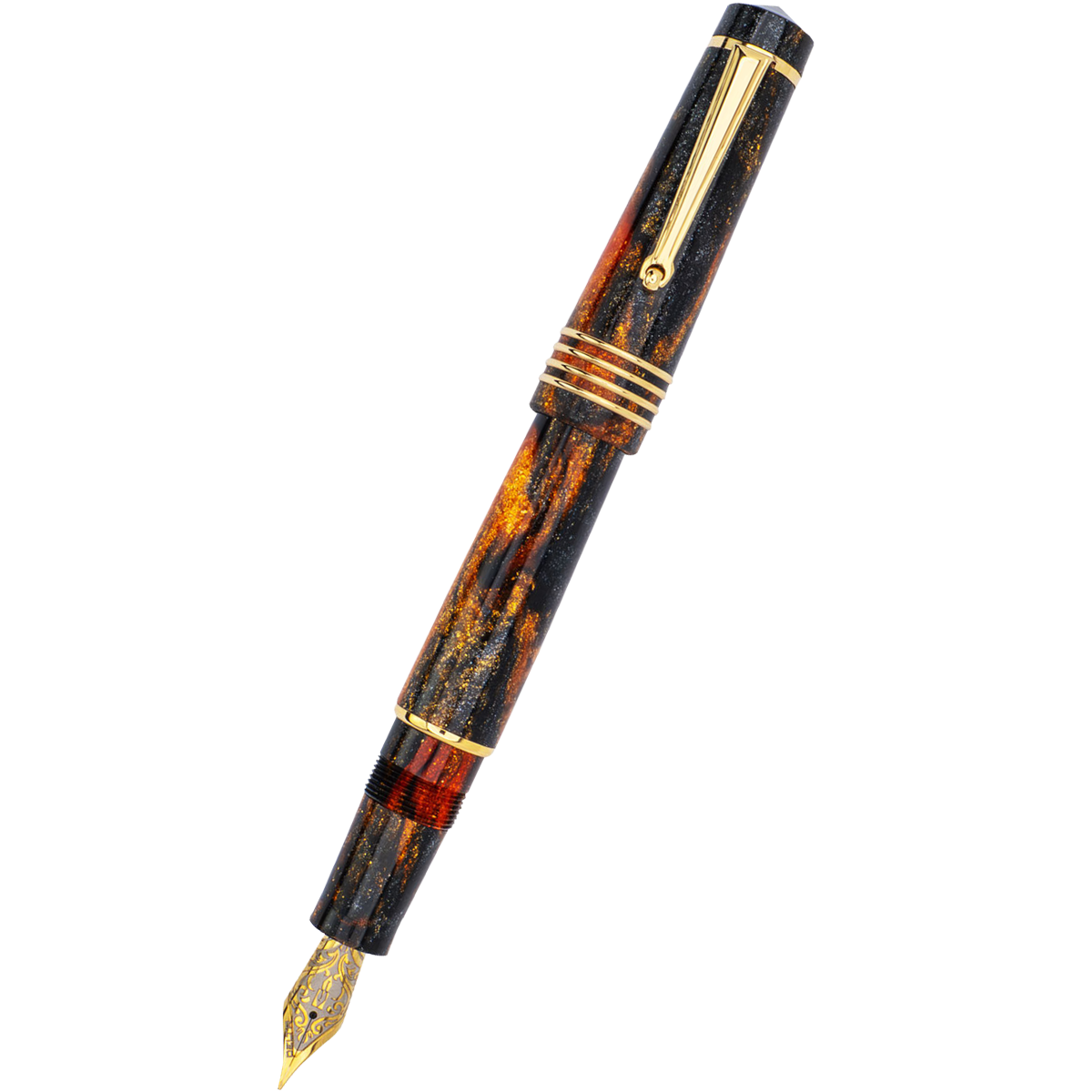 Delta DV Original Fountain Pen - Glow Up Oro - (Oversize)-Pen Boutique Ltd