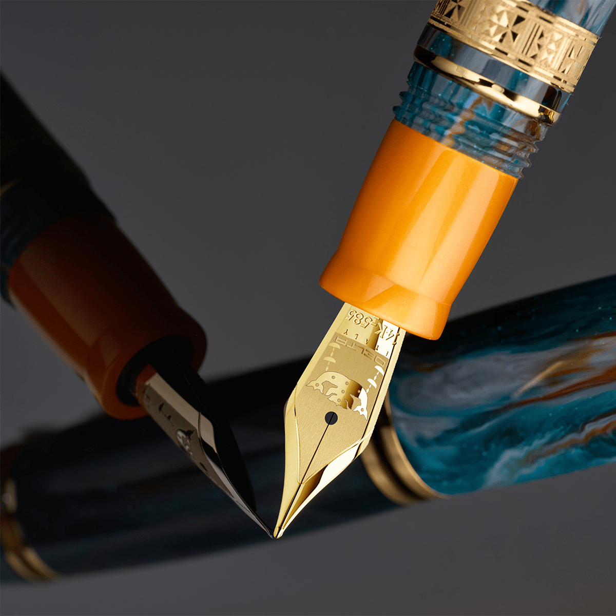 Delta Indigenous People Fountain Pen - Bajau - 14K Gold Nib (Limited Edition) - Pen Boutique Ltd
