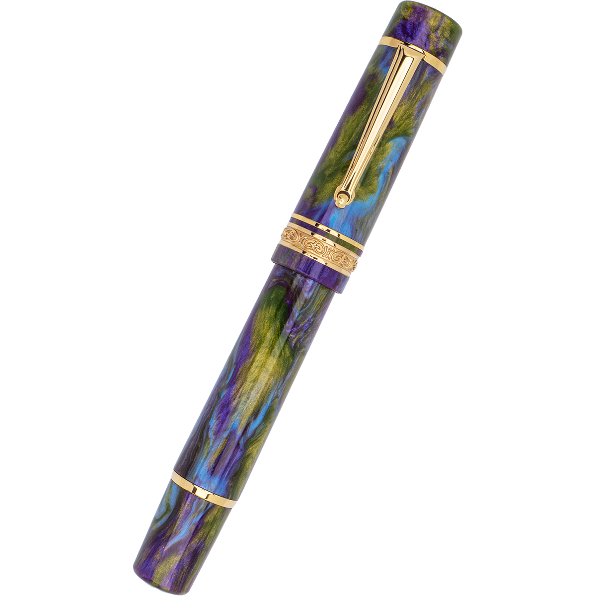 Delta Limited Edition Fountain Pen - DV 2.0 - Wisteria Walk - Gold Trim (Mid-Size) - Pen Boutique Ltd
