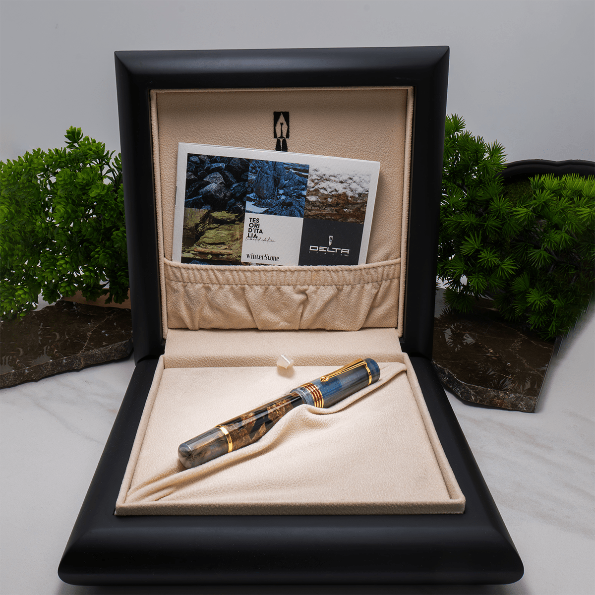 Delta Limited Edition Fountain Pen - Four Rings Dolomiti Winter Stone - Pen Boutique Ltd