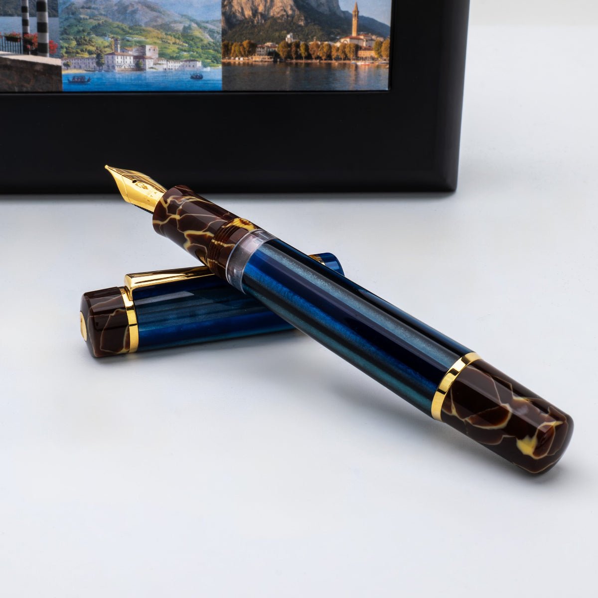 Delta Limited Edition Fountain Pen - Four Rings Lake Como - Pen Boutique Ltd
