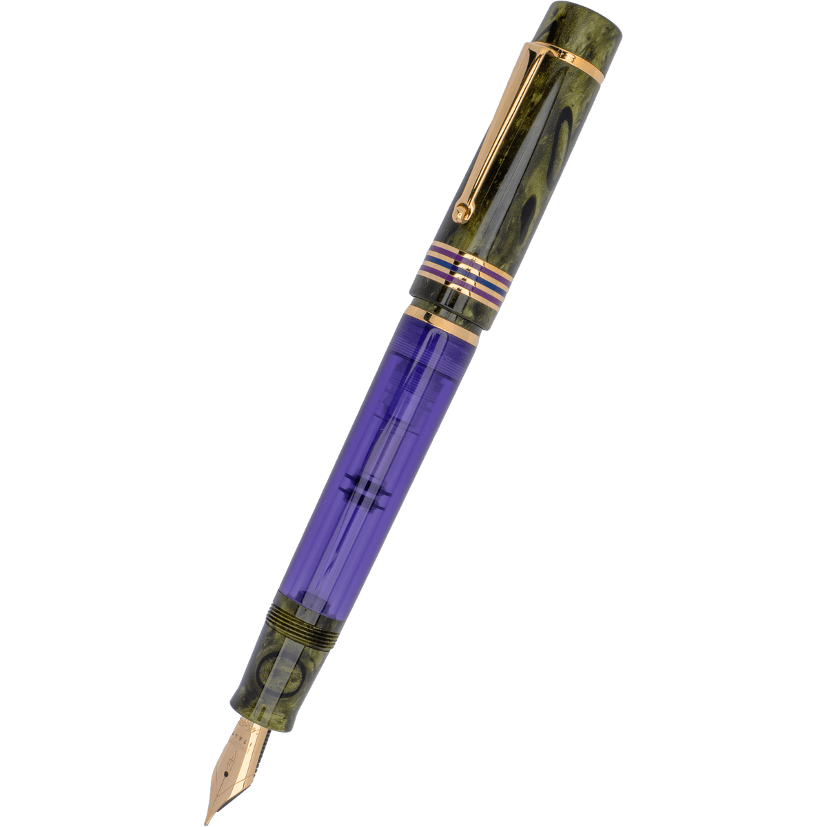 Delta Limited Edition Fountain Pen - Four Rings Misteria - 14K Gold - Pen Boutique Ltd