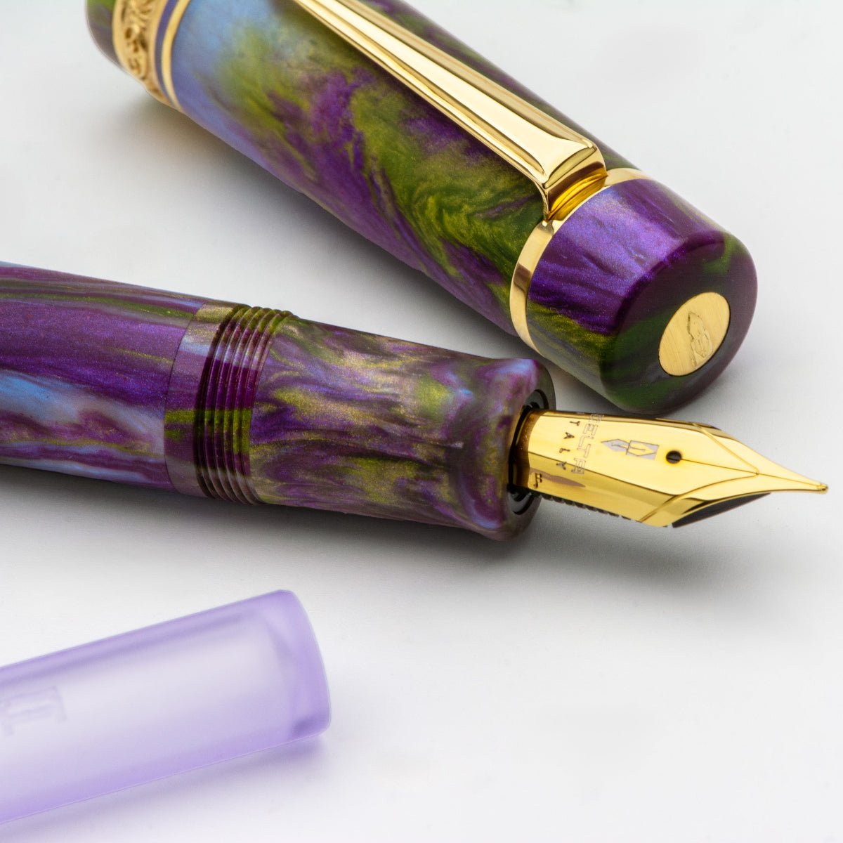 Delta Reservoir 2.0 Fountain Pen - Wisteria Walk - Yellow Gold Trim (Limited Edition) - Pen Boutique Ltd