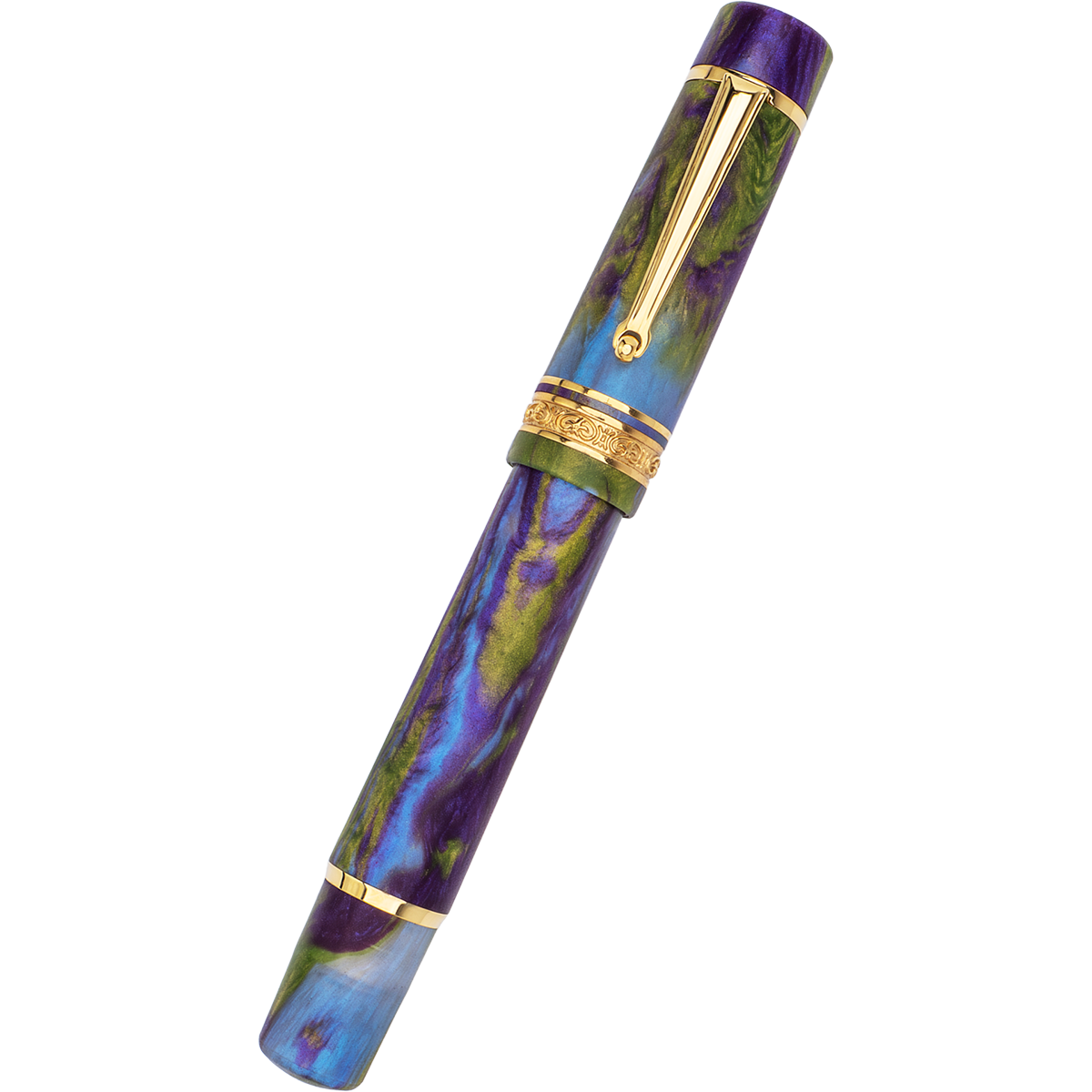 Delta Reservoir 2.0 Fountain Pen - Wisteria Walk - Yellow Gold Trim (Limited Edition) - Pen Boutique Ltd