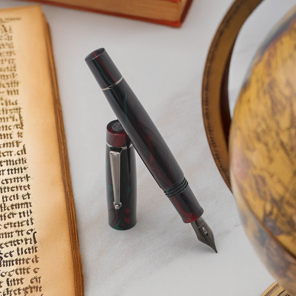 Delta Signs of the Time Fountain Pen - Classical Medieval Art (Numbered Edition) - Pen Boutique Ltd