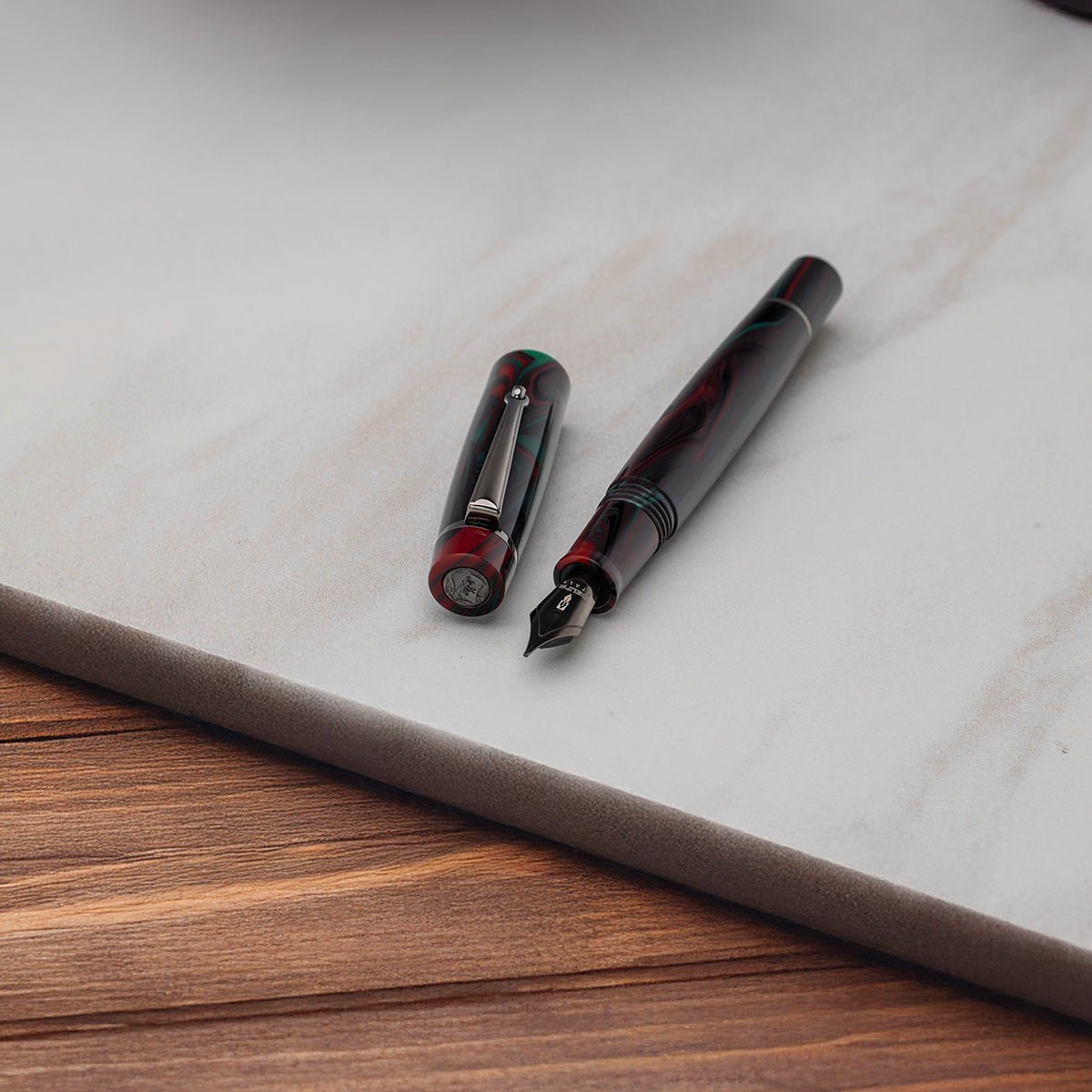 Delta Signs of the Time Fountain Pen - Classical Medieval Art (Numbered Edition) - Pen Boutique Ltd