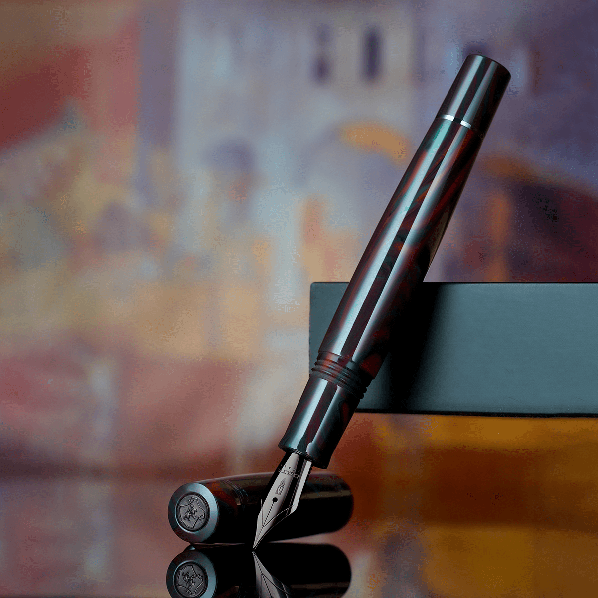 Delta Signs of the Time Fountain Pen - Classical Medieval Art (Numbered Edition) - Pen Boutique Ltd