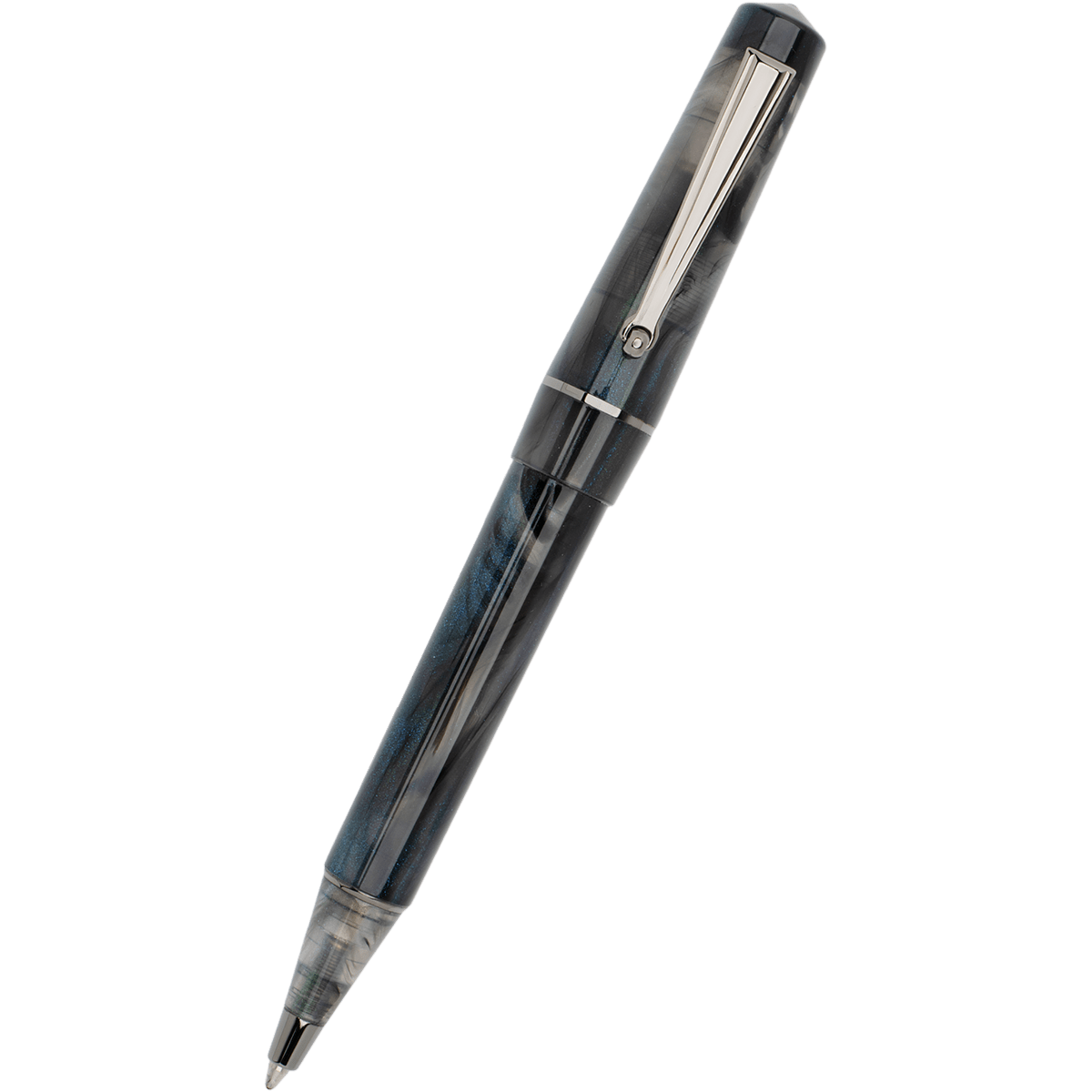 Delta Duna "P" Ballpoint Pen - Zephyr - Ruthenium Trim - Pen Boutique Ltd