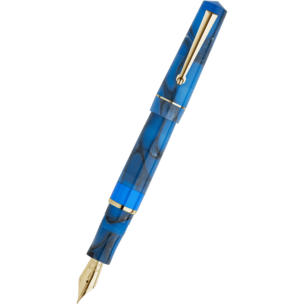 Delta Duna Reborn Fountain Pen - Blue Oasis - 14k Gold - Pen Boutique Ltd