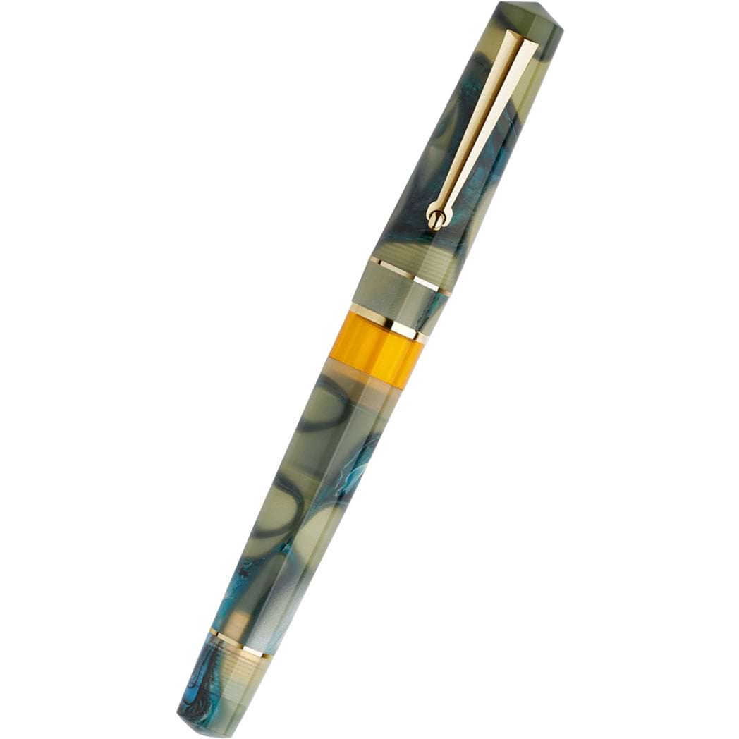 Delta Duna Reborn Fountain Pen - Yellow Horizon - 14k Gold - Pen Boutique Ltd