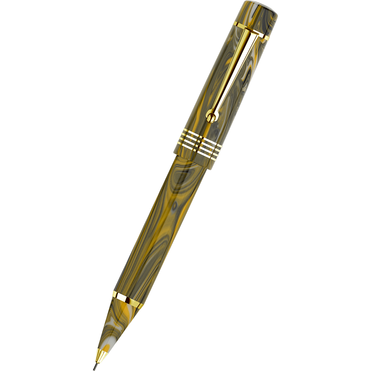Delta Neo Gallery Mechanical Pencil - Marigold - Gold Trim (Numbered Edition) - Pen Boutique Ltd