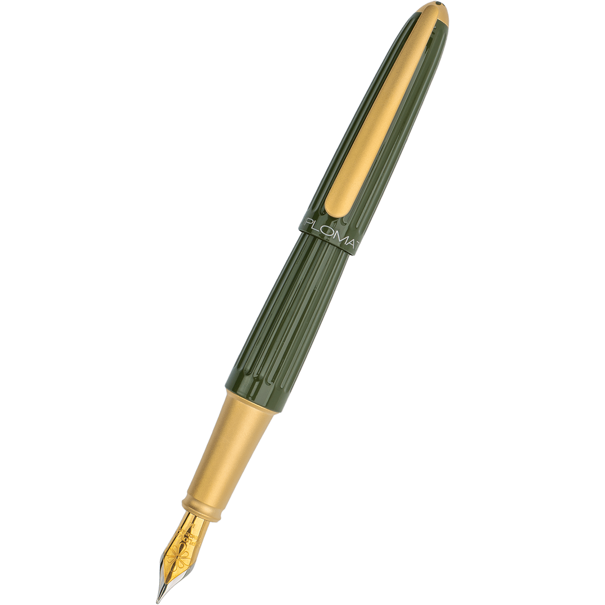 Diplomat Aero Fountain Pen - Olive Drab (Pen Boutique Exclusive) - Pen Boutique Ltd