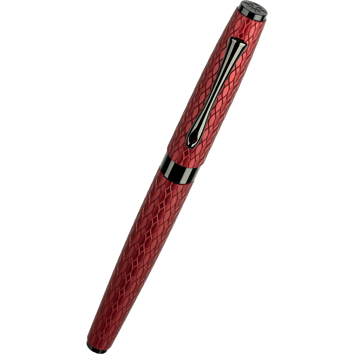 Diplomat Cobra Rollerball Pen – Burgundy Red Guilloche - Pen Boutique Ltd