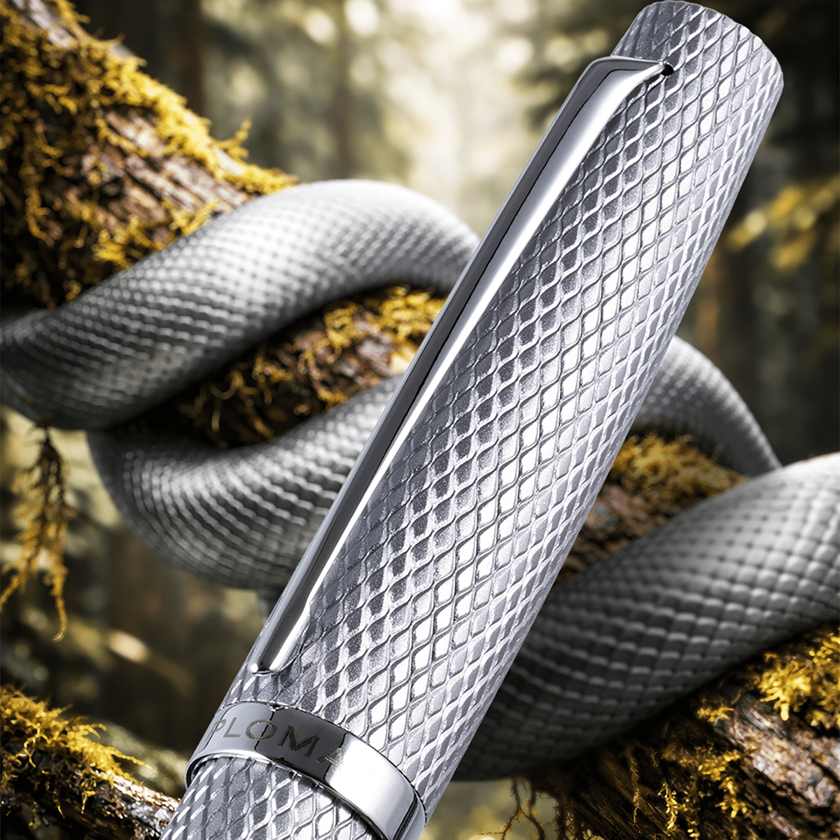 Diplomat Viper Ballpoint Pen - Silver - Pen Boutique Ltd