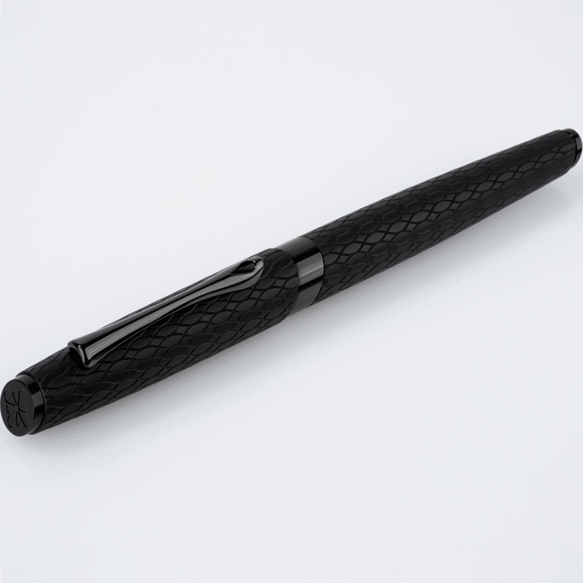 Diplomat Cobra Rollerball Pen – Matte Black Guilloché - Pen Boutique Ltd