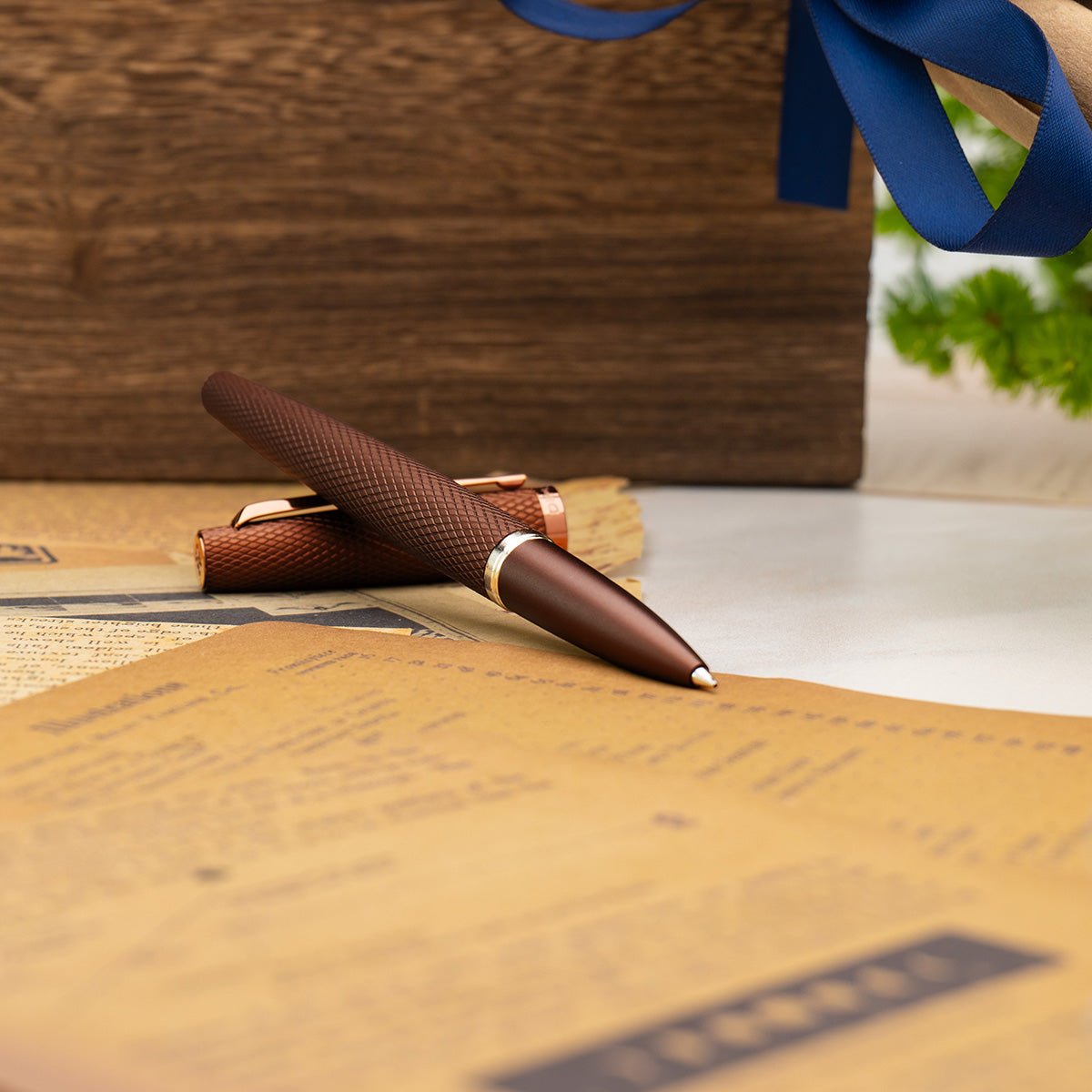 Diplomat Viper Rollerball Pen - Brown - Pen Boutique Ltd