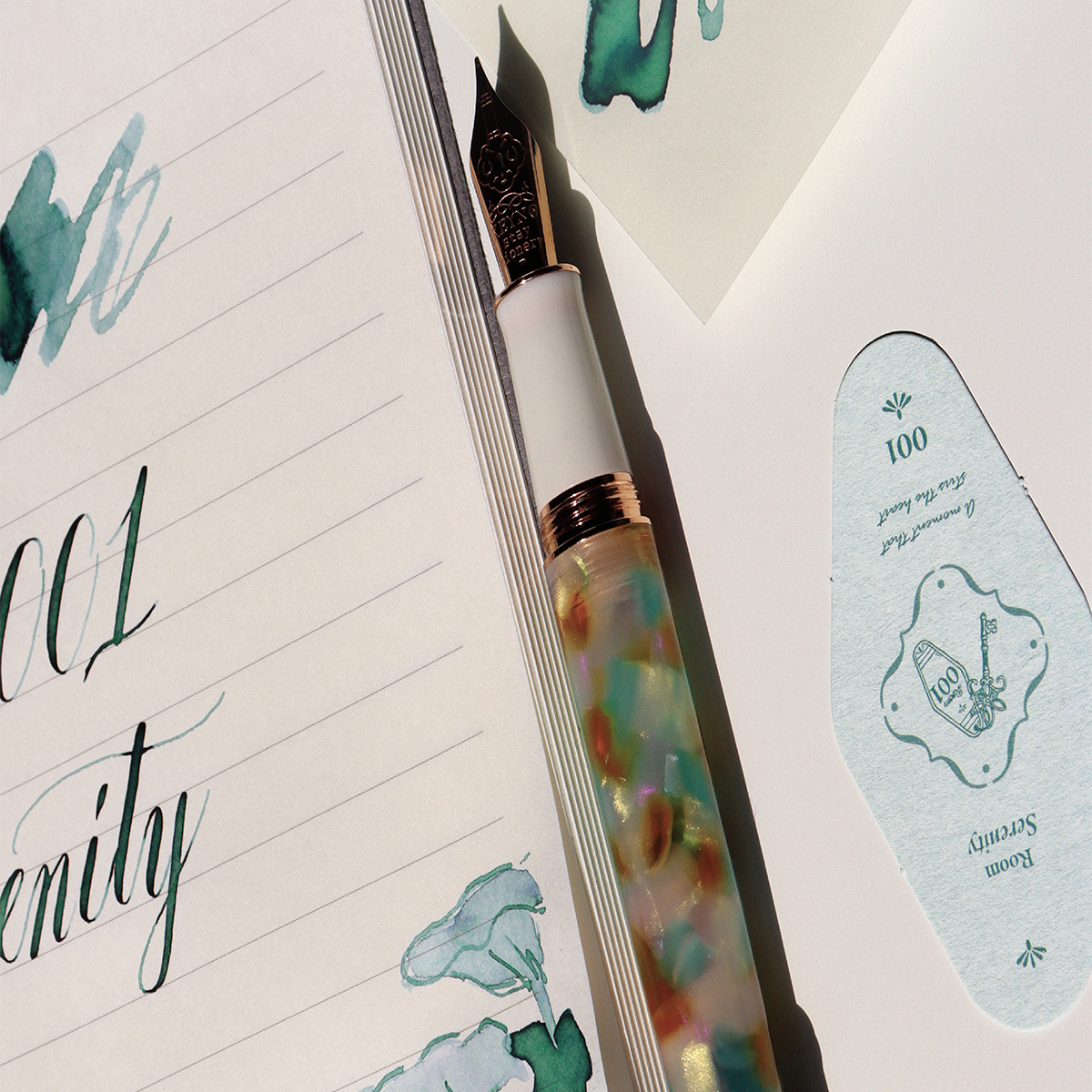 Dominant Industry Keyno 001 Fountain Pen - Serenity (Limited Edition)-Pen Boutique Ltd