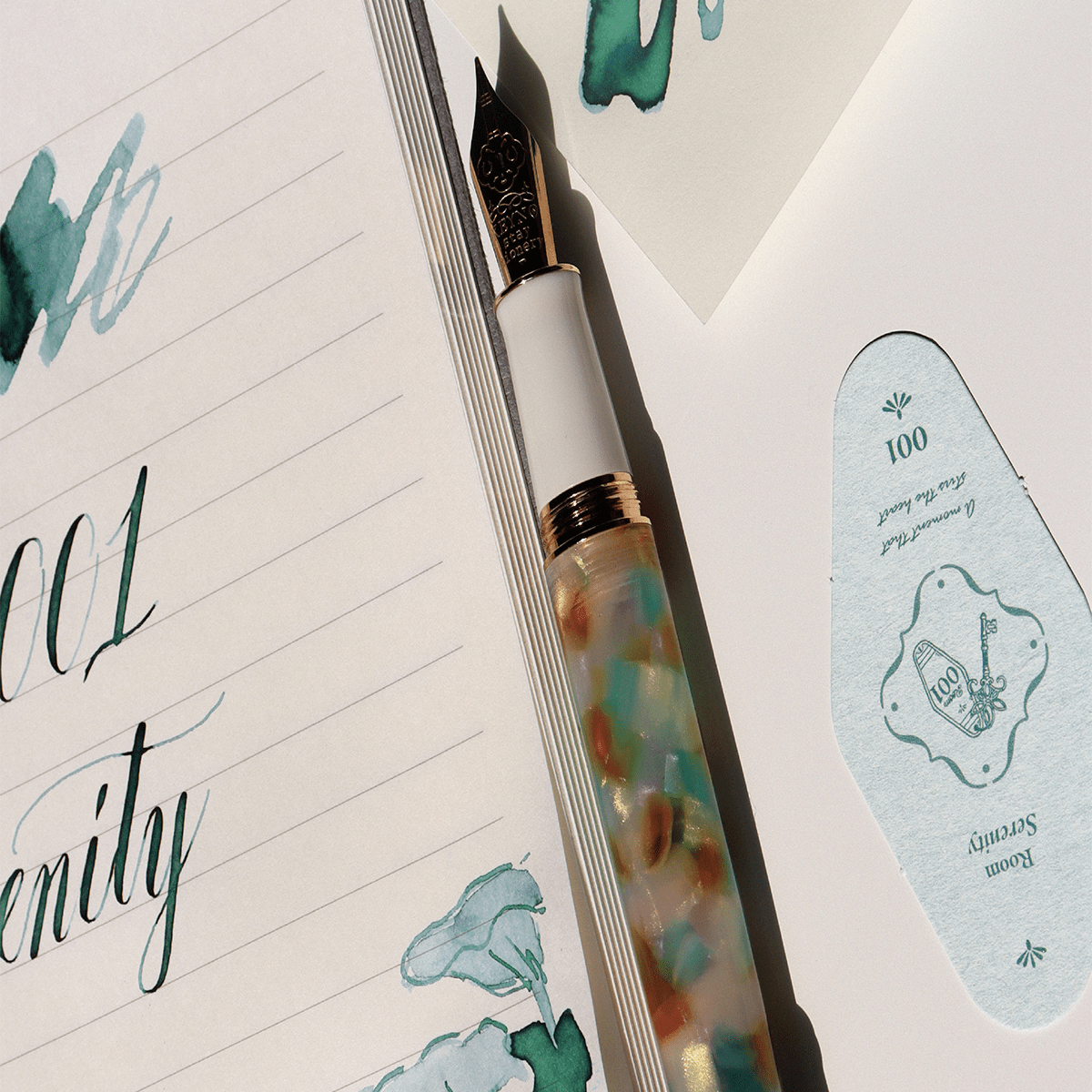 Dominant Industry Keyno 001 Fountain Pen - Serenity (Limited Edition) - Pen Boutique Ltd