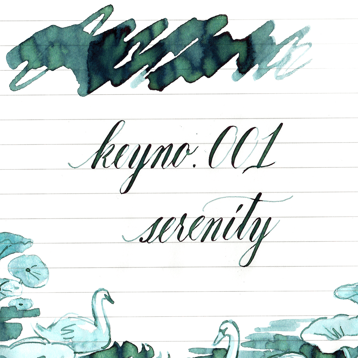 Dominant Industry Standard Ink Bottle - Serenity Key No. 001 - 25ml (Limited Edition) - Pen Boutique Ltd