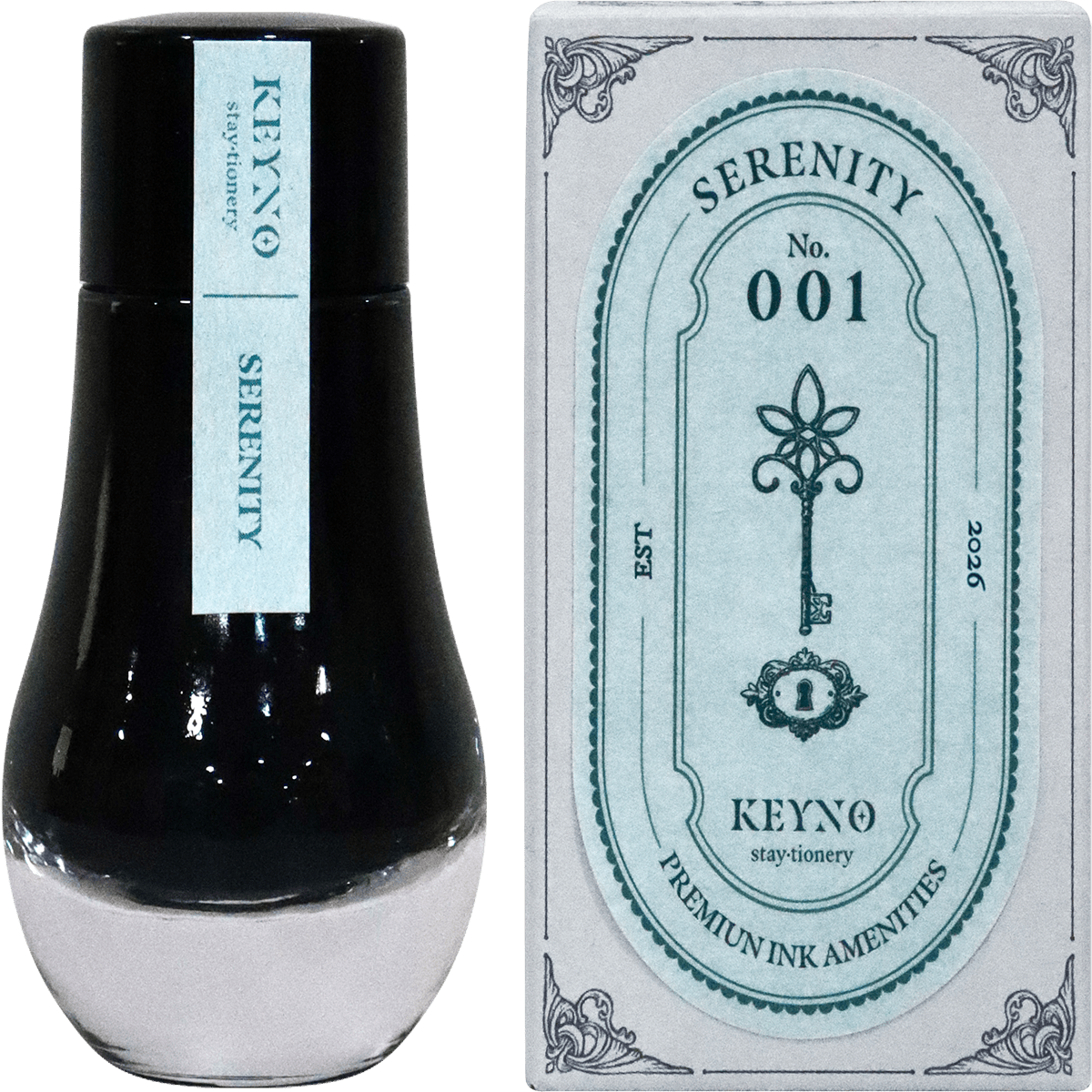 Dominant Industry Standard Ink Bottle - Serenity Key No. 001 - 25ml (Limited Edition) - Pen Boutique Ltd
