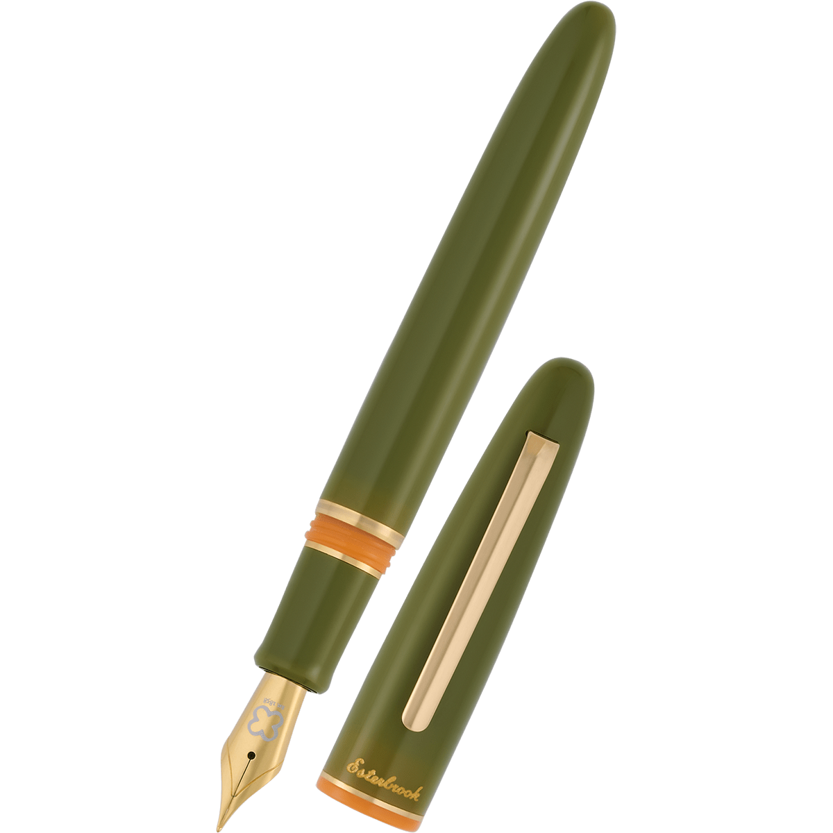 Esterbrook Estie Piston Filler Fountain Pen - Back to the Lands Quirky Leaf - Gold Trim (Seasonal) - Pen Boutique Ltd
