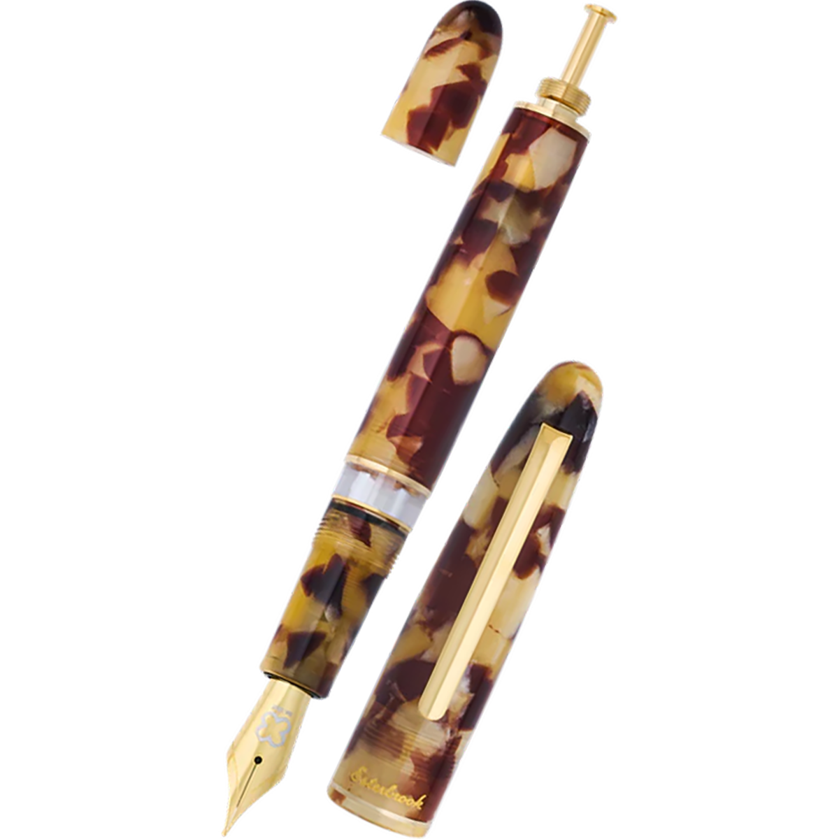 Esterbrook Estie Piston Filler Fountain Pen - Tortoise - Gold Trim - Pen Boutique Ltd