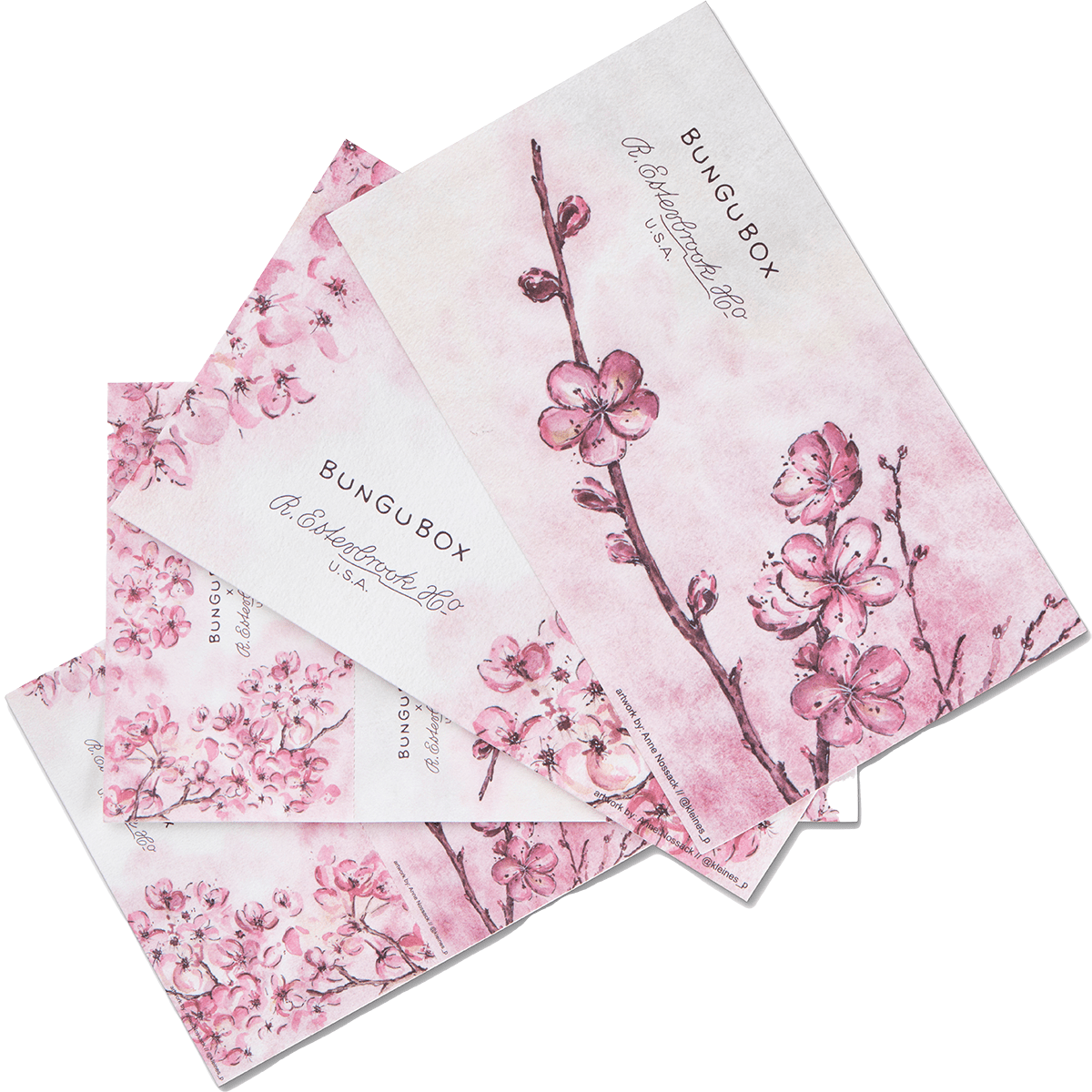 Esterbrook x BUNGUBOX Blotter Paper - Kachofugetsu Cherry Blossom - Pen Boutique Ltd