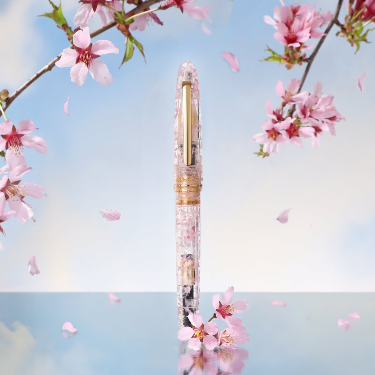Esterbrook x BUNGUBOX Estie Fountain Pen - The Kachofugetsu Flower - Cherry Blossom (Limited Edition) - Pen Boutique Ltd