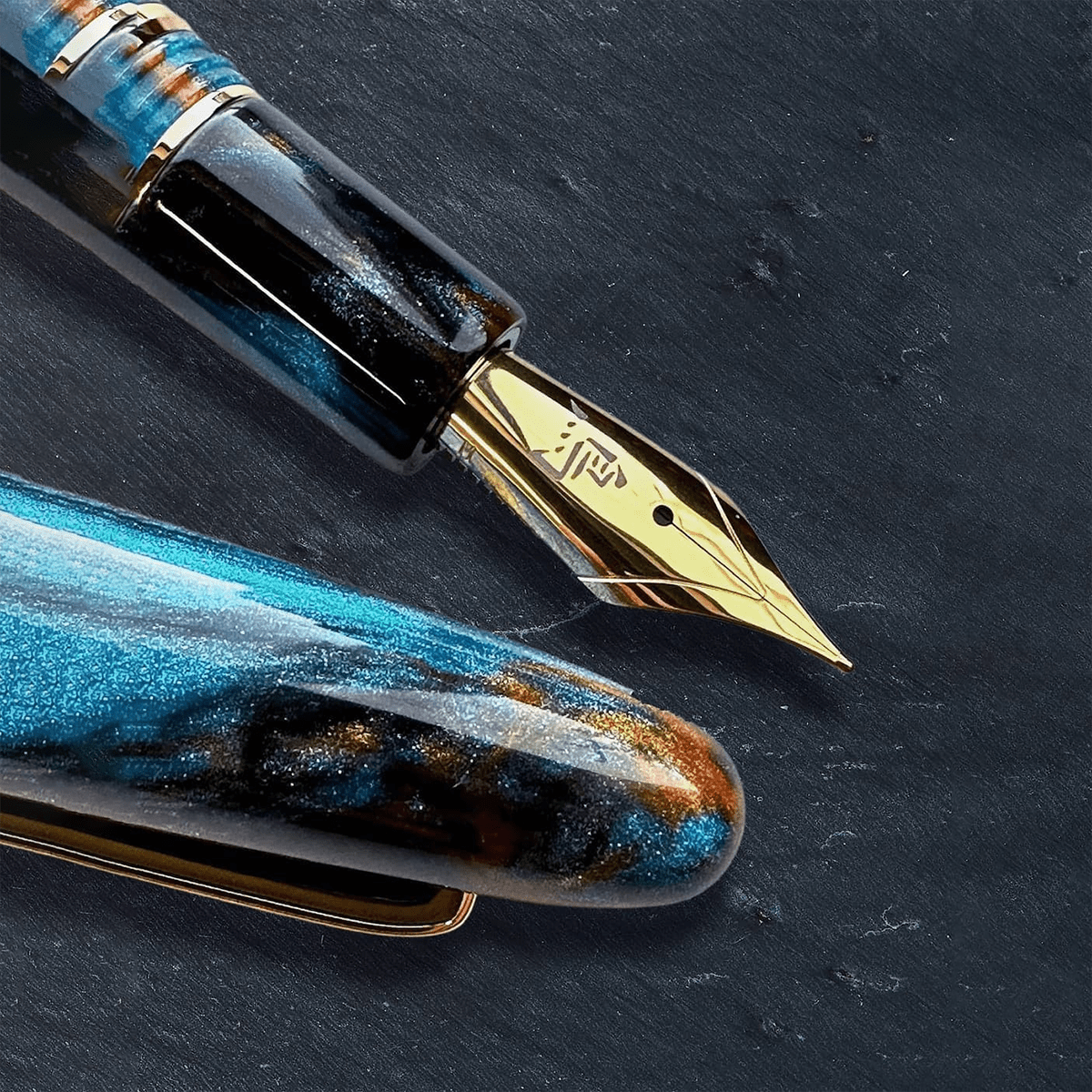Esterbrook x BUNGUBOX Estie Fountain Pen - The Kachofugetsu Kingfisher ( Limited Production) - Pen Boutique Ltd