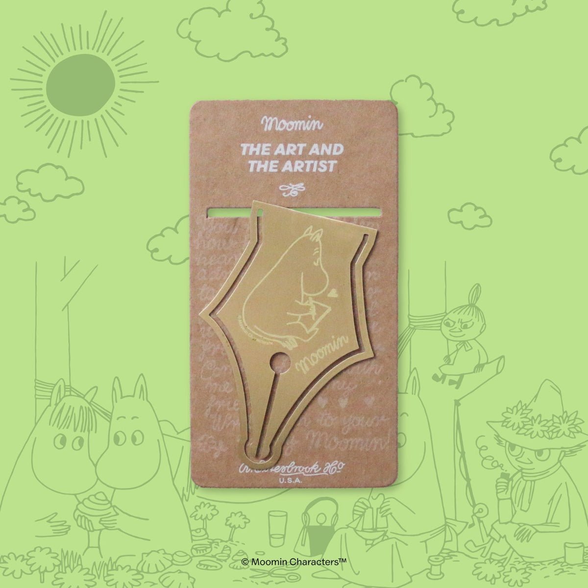 Esterbrook x Moomin Brass Book Mark - Pen Boutique Ltd