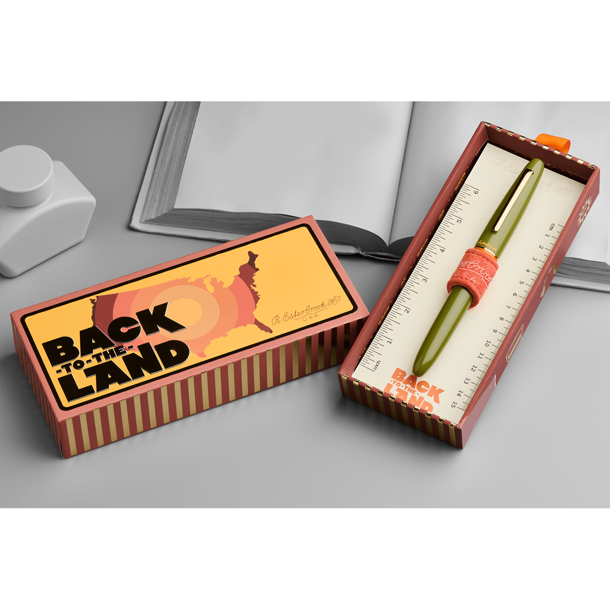 Esterbrook Estie Piston Filler Fountain Pen - Back to the Lands Quirky Leaf - Gold Trim (Seasonal) - Pen Boutique Ltd