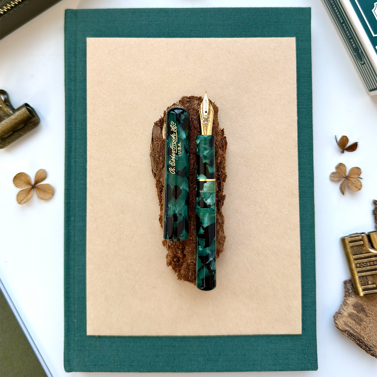 Esterbrook Niblet Fountain Pen - Evergreen - Gold Trim - Pen Boutique Ltd