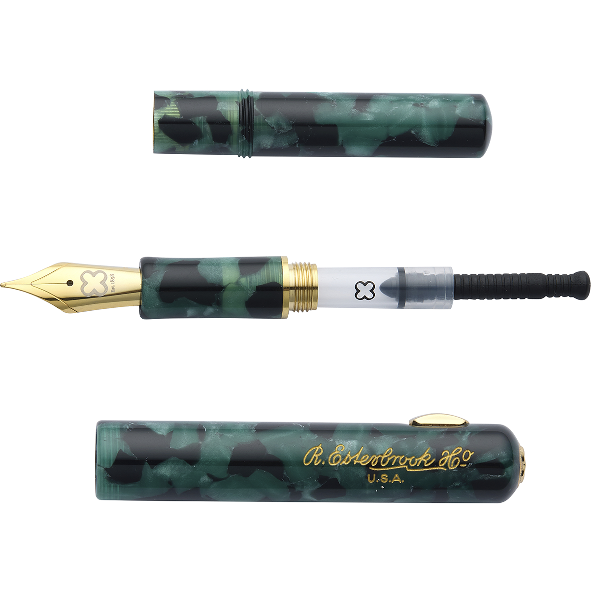 Esterbrook Niblet Fountain Pen - Evergreen - Gold Trim - Pen Boutique Ltd