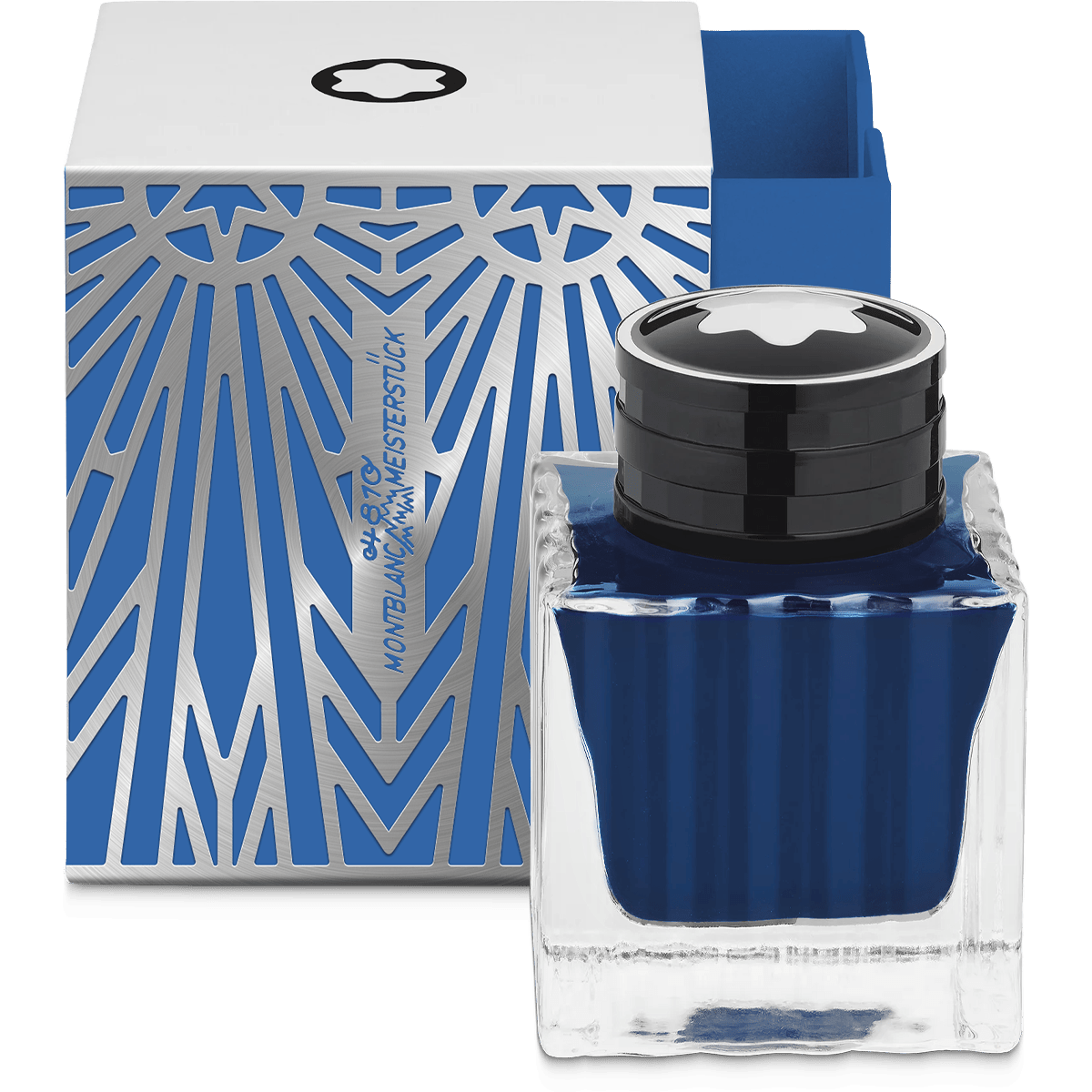 Montblanc Meisterstuck Ink Bottle - Origins Blue - 50ml - Pen Boutique Ltd