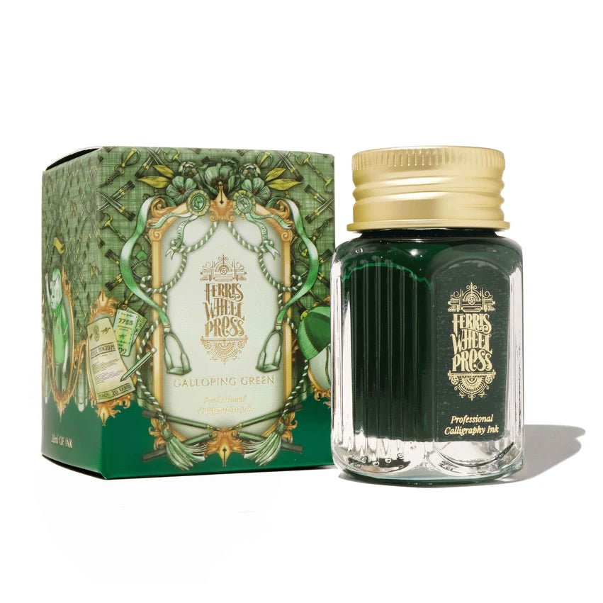 Ferris Wheel Press 28ml Calligraphy Ink - Galloping Green - Pen Boutique Ltd