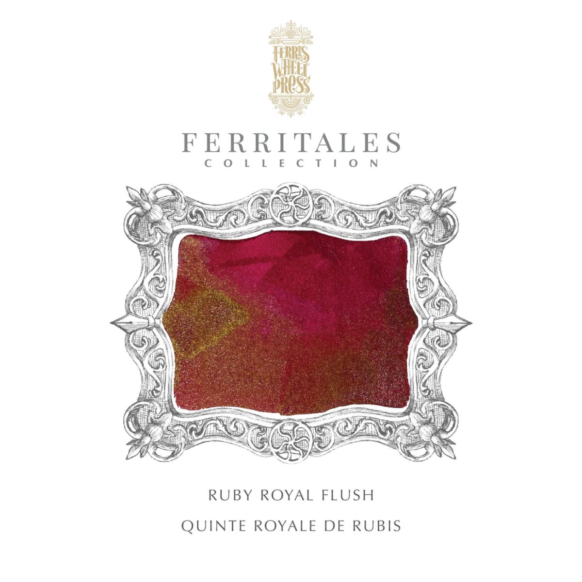 Ferris Wheel Press FerriTales Ink Bottle - Down the Rabbit Hole Ruby Royal Flush - 20ml - Pen Boutique Ltd