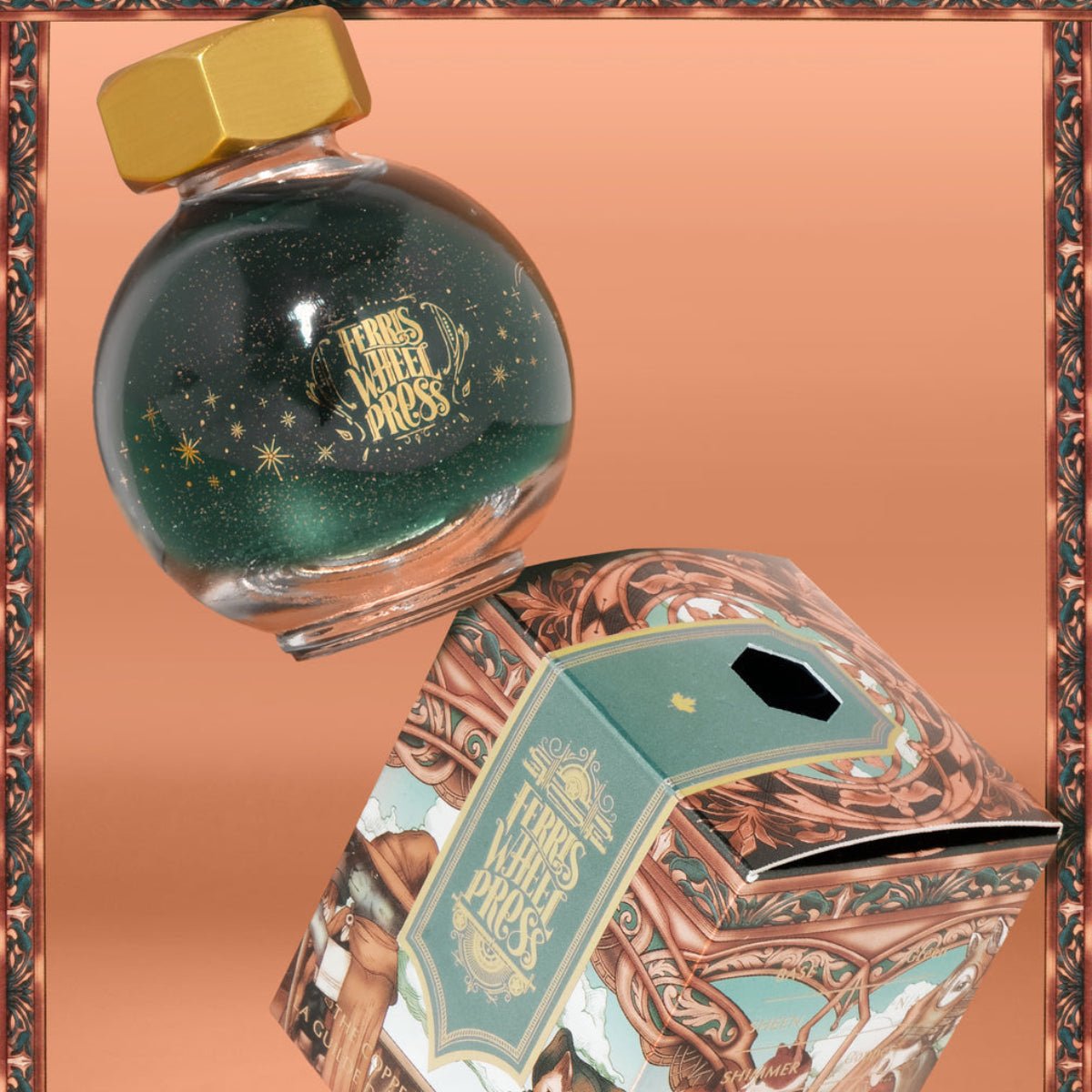 Ferris Wheel Press FerriTales The Book of Knights Ink Bottle - Copperleaf Guild - 20ml - Pen Boutique Ltd