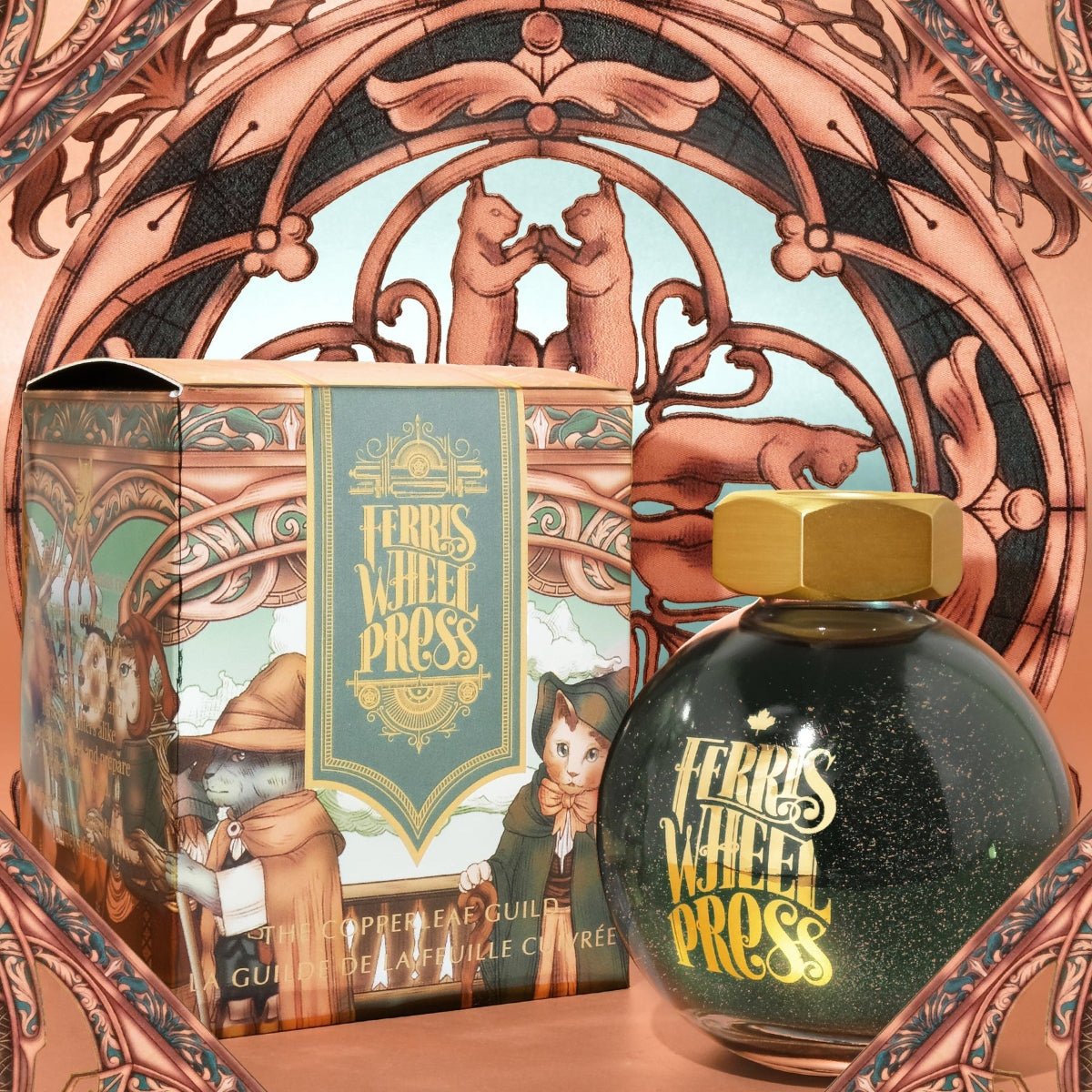 Ferris Wheel Press FerriTales The Book of Knights Ink Bottle - Copperleaf Guild - 20ml - Pen Boutique Ltd