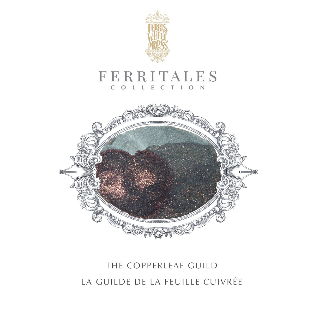 Ferris Wheel Press FerriTales The Book of Knights Ink Bottle - Copperleaf Guild - 85ml-Pen Boutique Ltd
