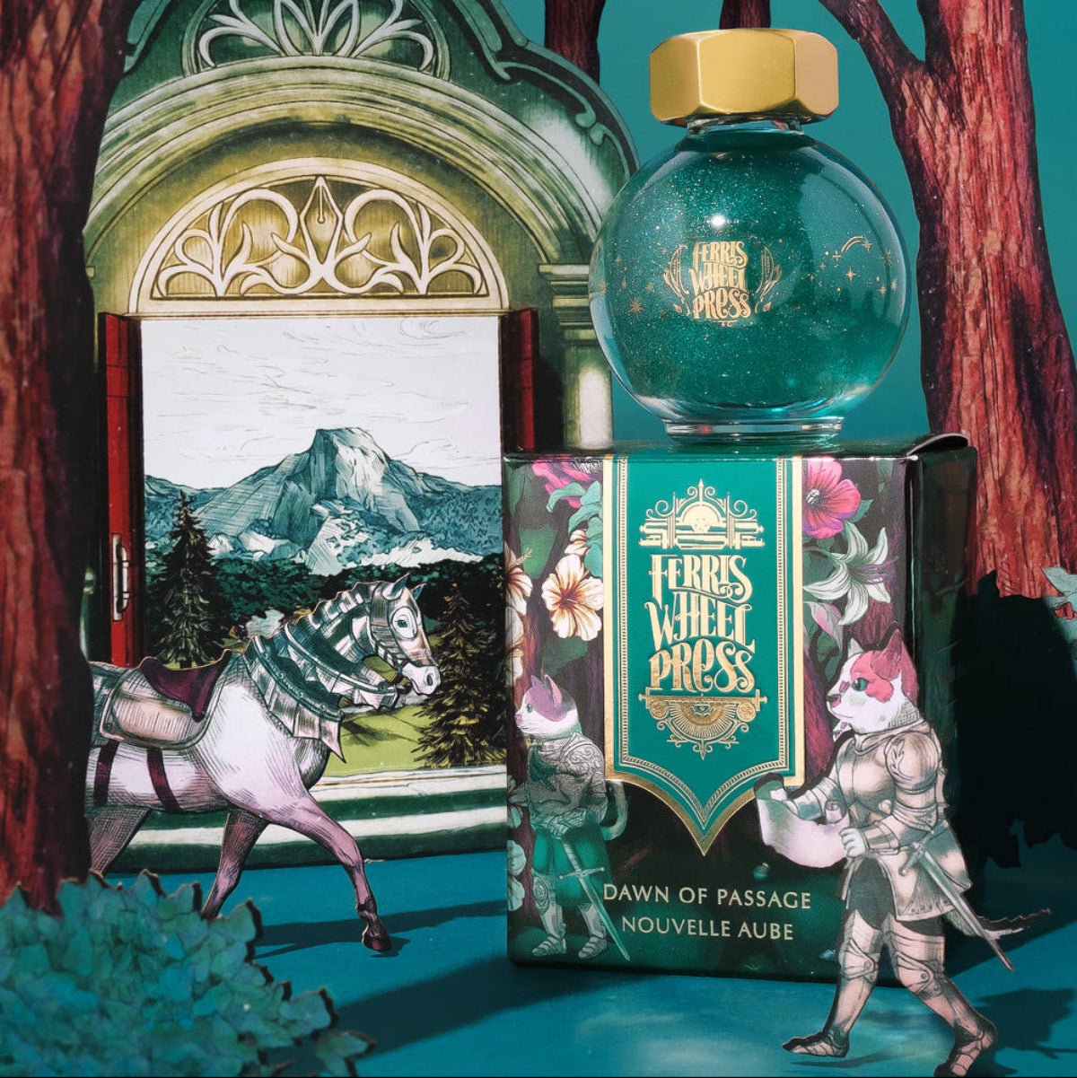 Ferris Wheel Press FerriTales The Book of Knights Ink Bottle - Dawn of Passage - 20ml - Pen Boutique Ltd