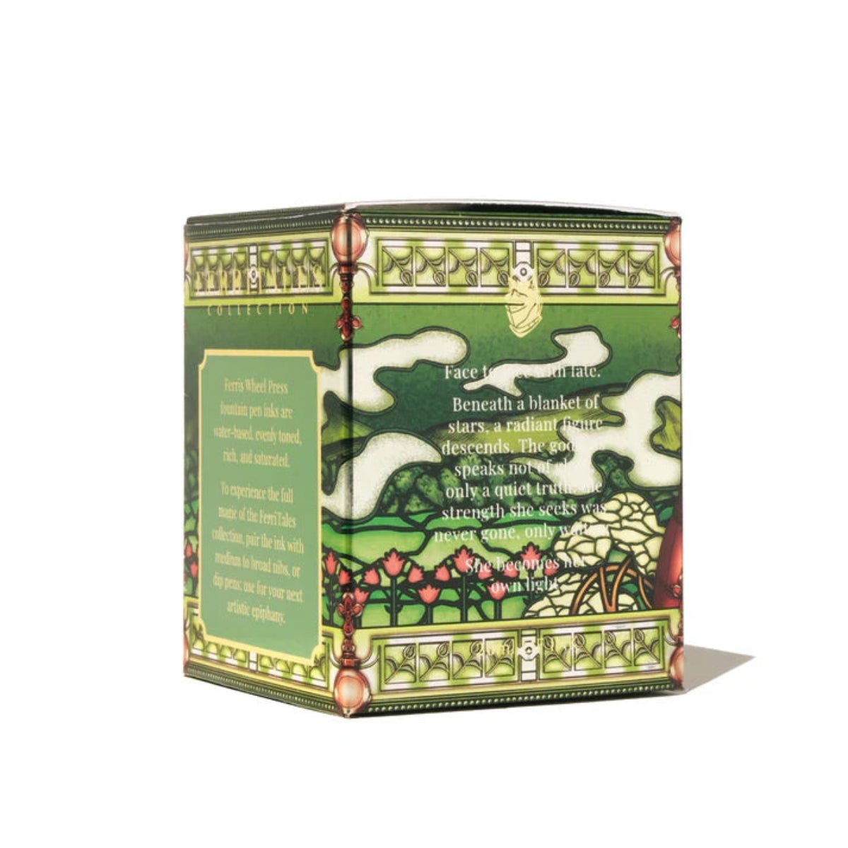 Ferris Wheel Press FerriTales The Book of Knights Ink Bottle - Panes of Peridot - 20ml - Pen Boutique Ltd