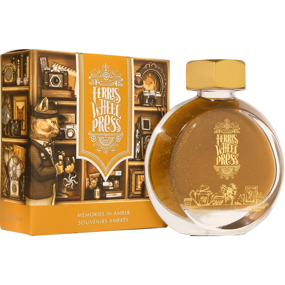 Ferris Wheel Press Ink Bottle - Memories in Amber - 38ml-Pen Boutique Ltd
