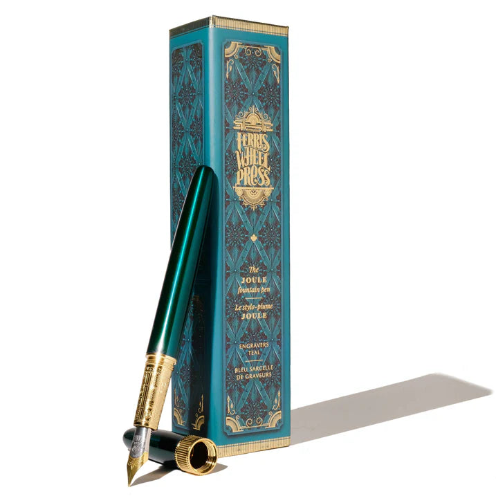 Ferris Wheel Press Joule Fountain Pen - Engravers Teal - Pen Boutique Ltd