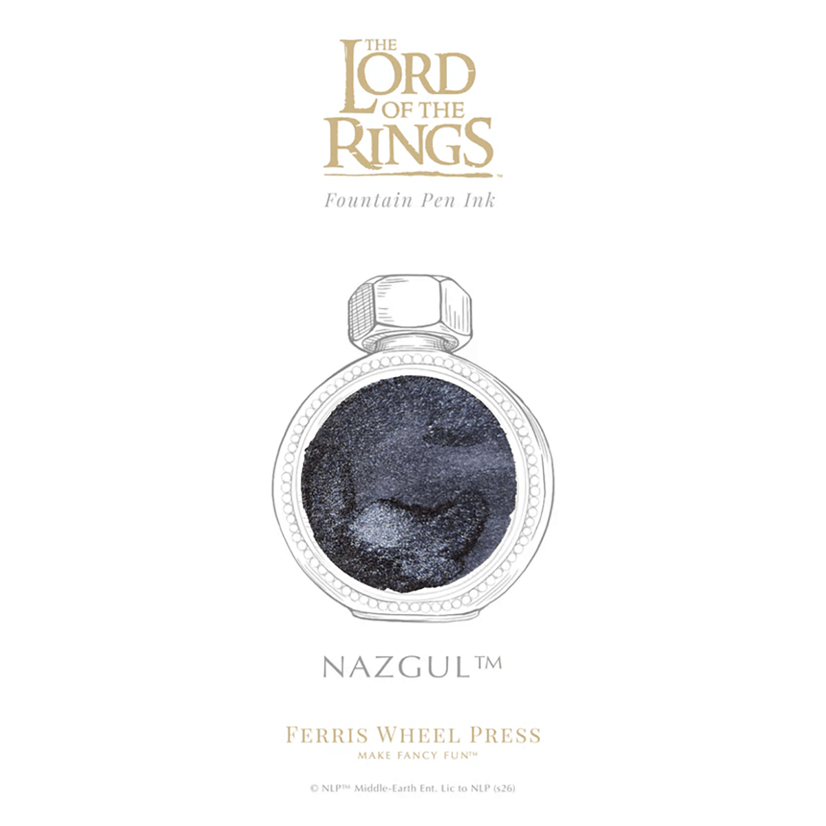 Ferris Wheel Press x Lord of The Rings Bijou Fountain Pen & Ink Set -Nazgûl Bijou - Pen Boutique Ltd