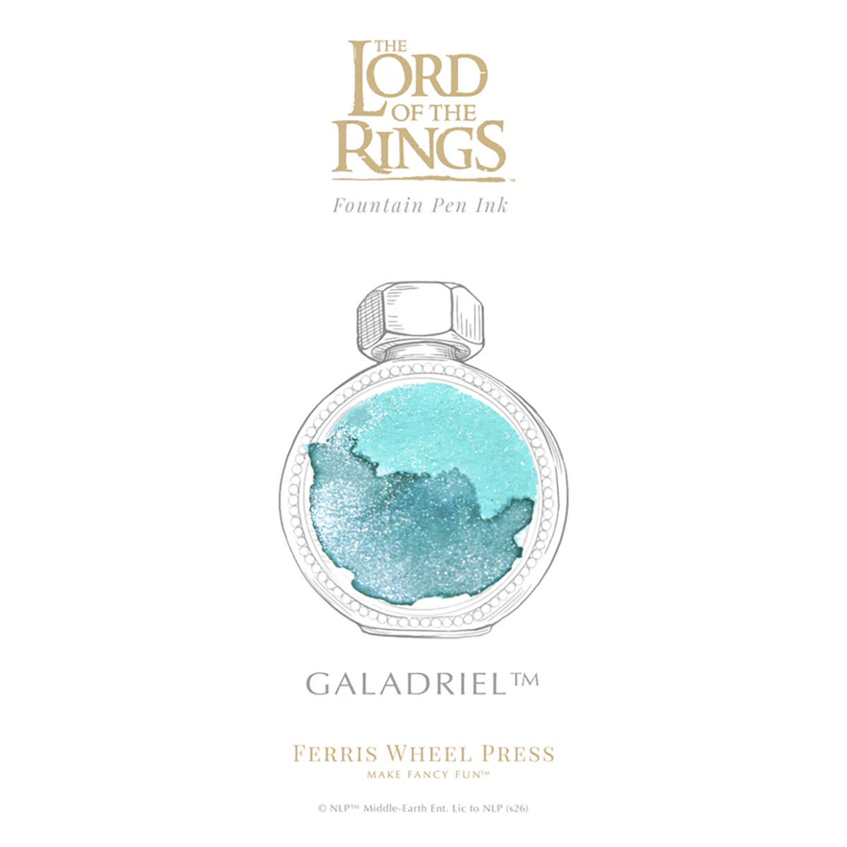 Ferris Wheel Press x Lord of The Rings Bijou Fountain Pen & Ink Set - Galadriel Bijou - Pen Boutique Ltd