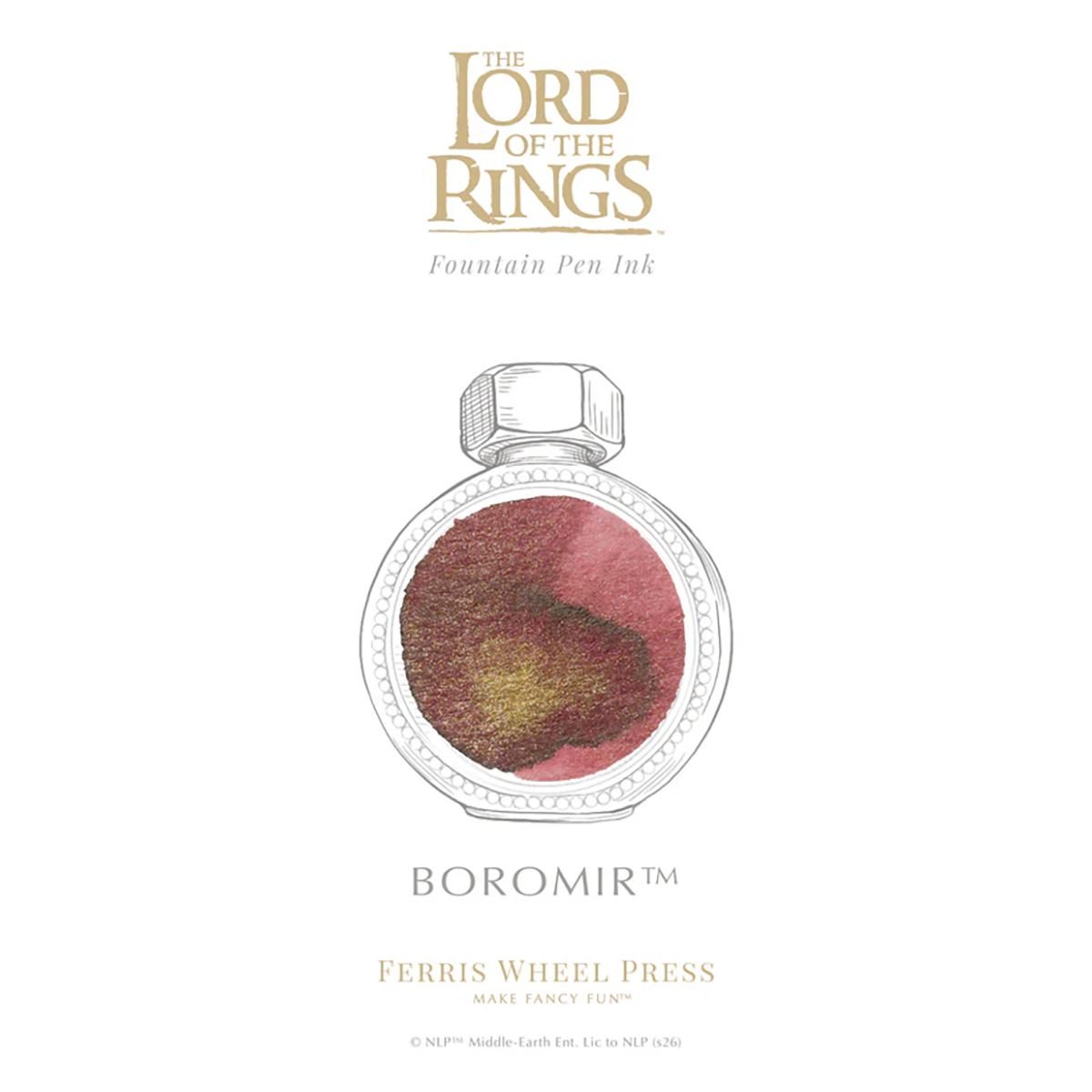 Ferris Wheel Press x Lord of the Rings Ink Bottle - Boromir Signature Ink - 38 ml-Pen Boutique Ltd